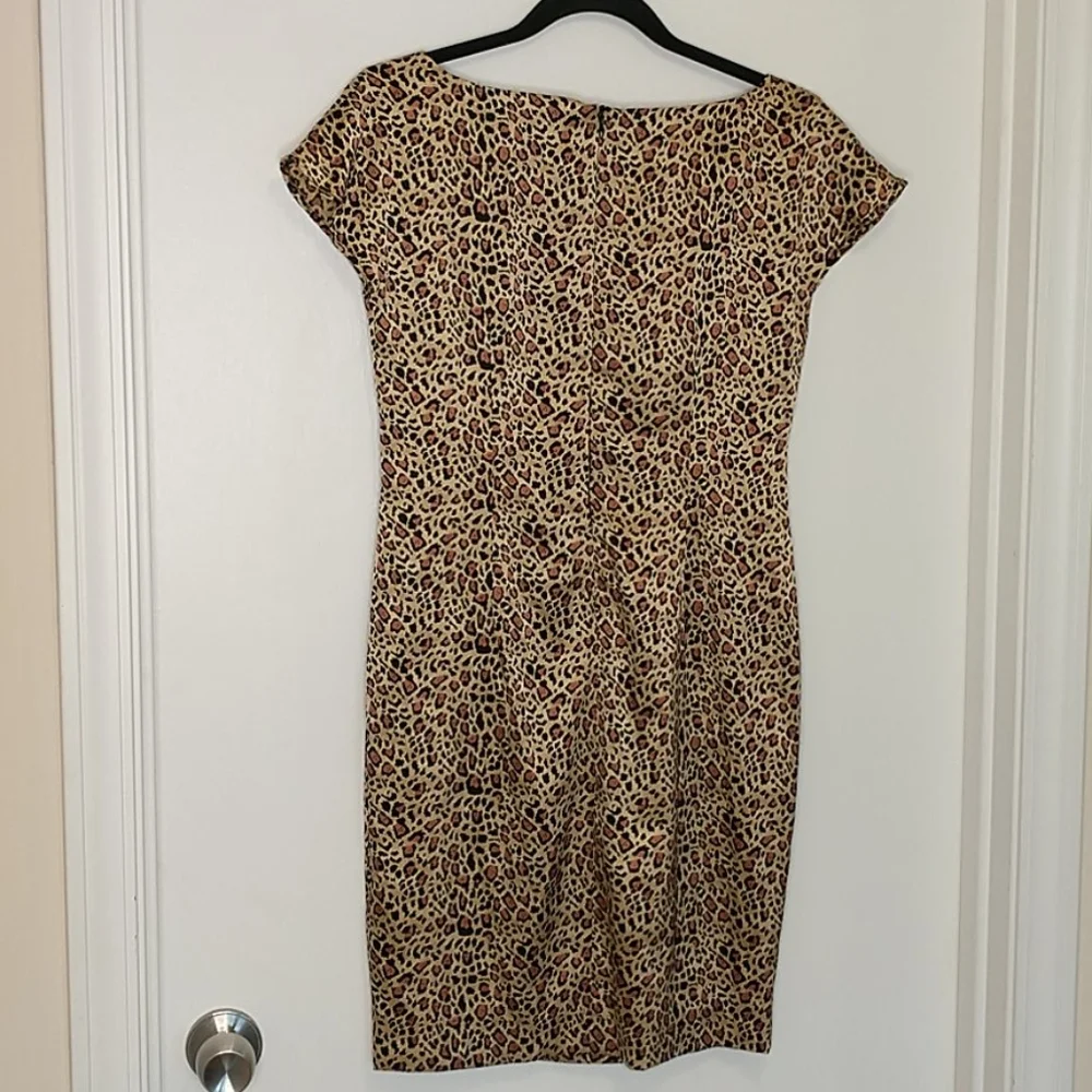 Vian Hunter animal print silk sheath dress - Picture 6 of 6